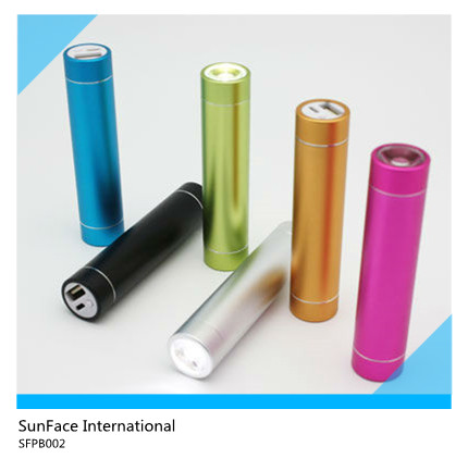 SFPB002 Cylinder Power Bank with LED Torch