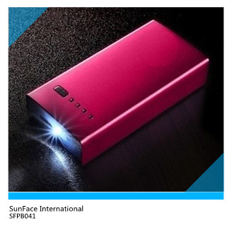 SFPB041 Metal Square Power Bank with LED Light